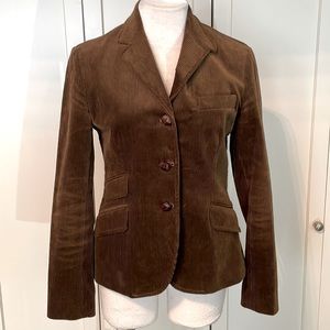 Ralph Lauren Lauren Jeans Co. Brown Corduroy Blazer Jacket Size Small